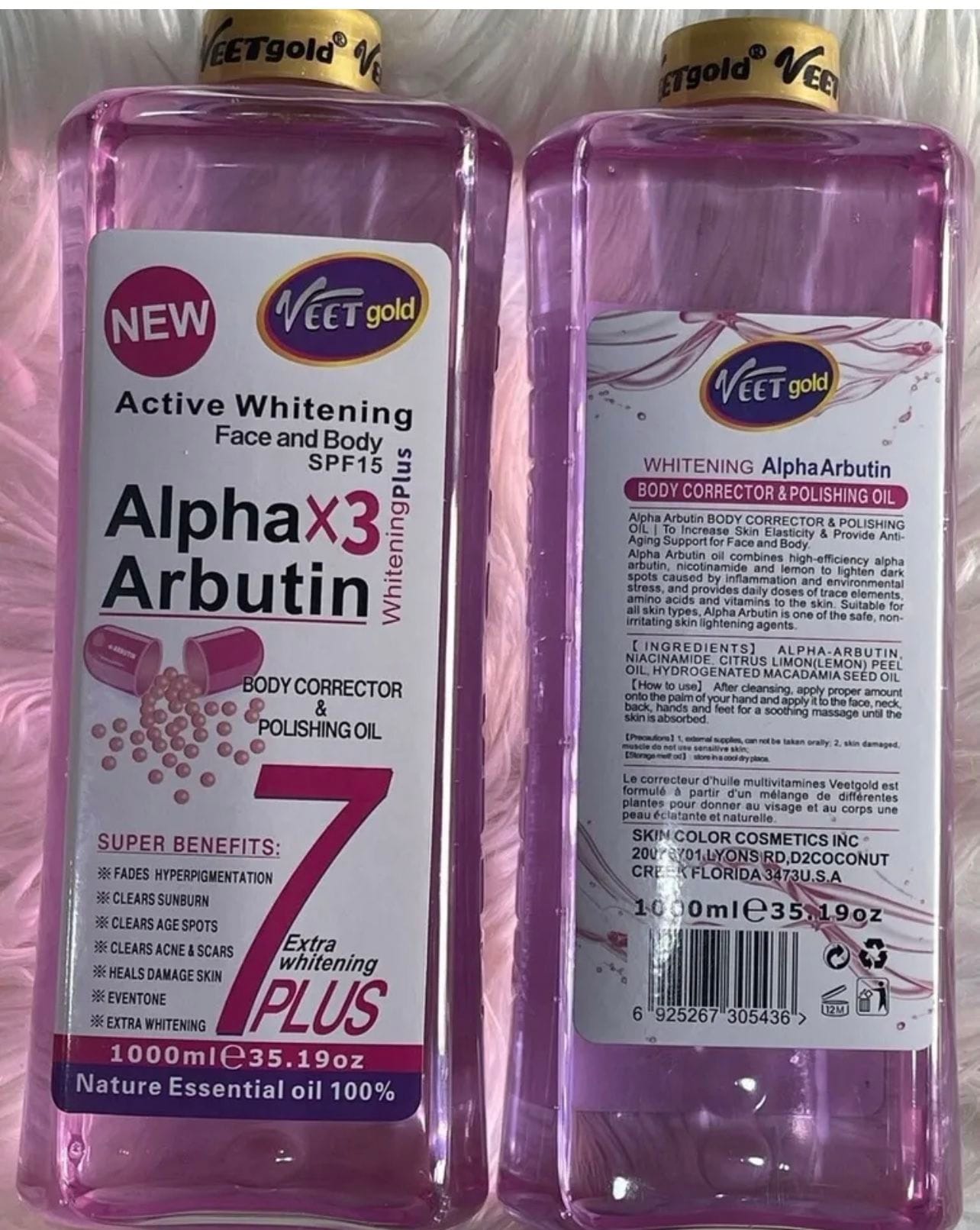 Veet Gold Alpha Arbutin 3x Body Corrector - lightening and moisturising