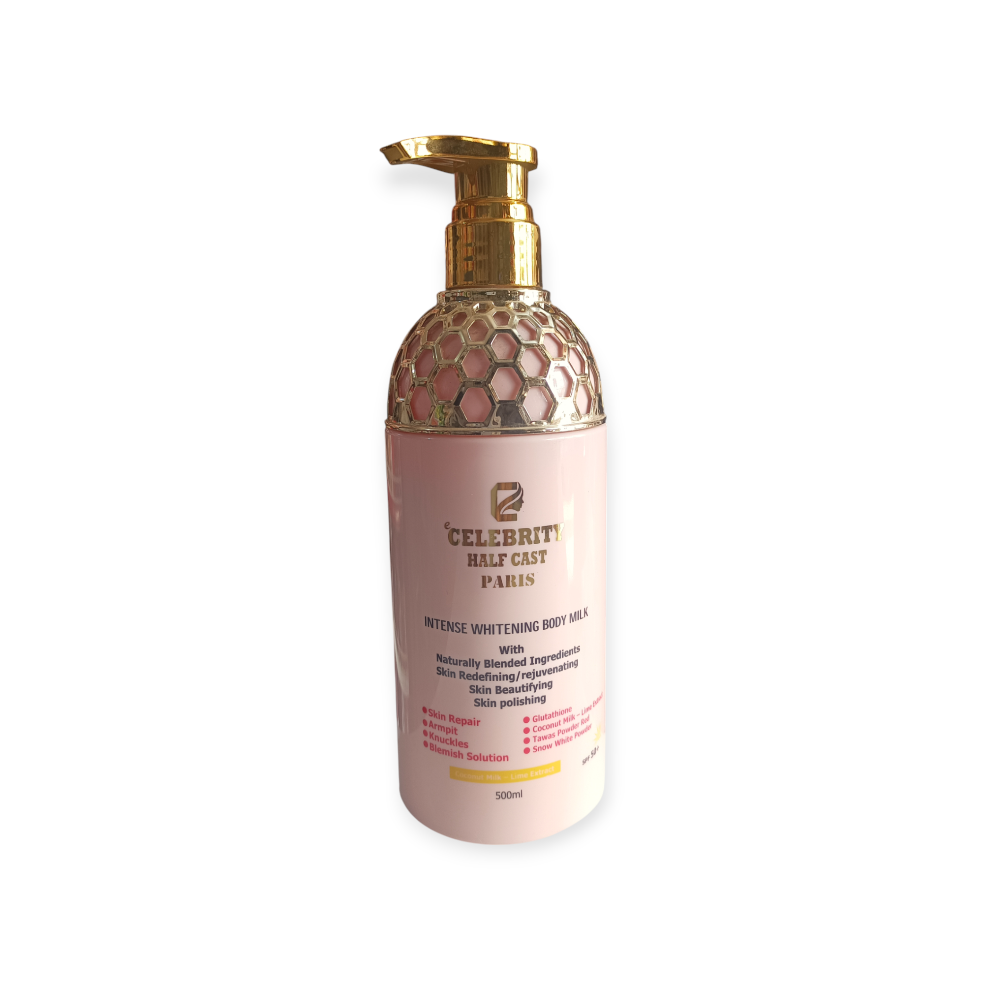 Celebrity Half Cast Paris Intense Whitening Body Milk- Pink