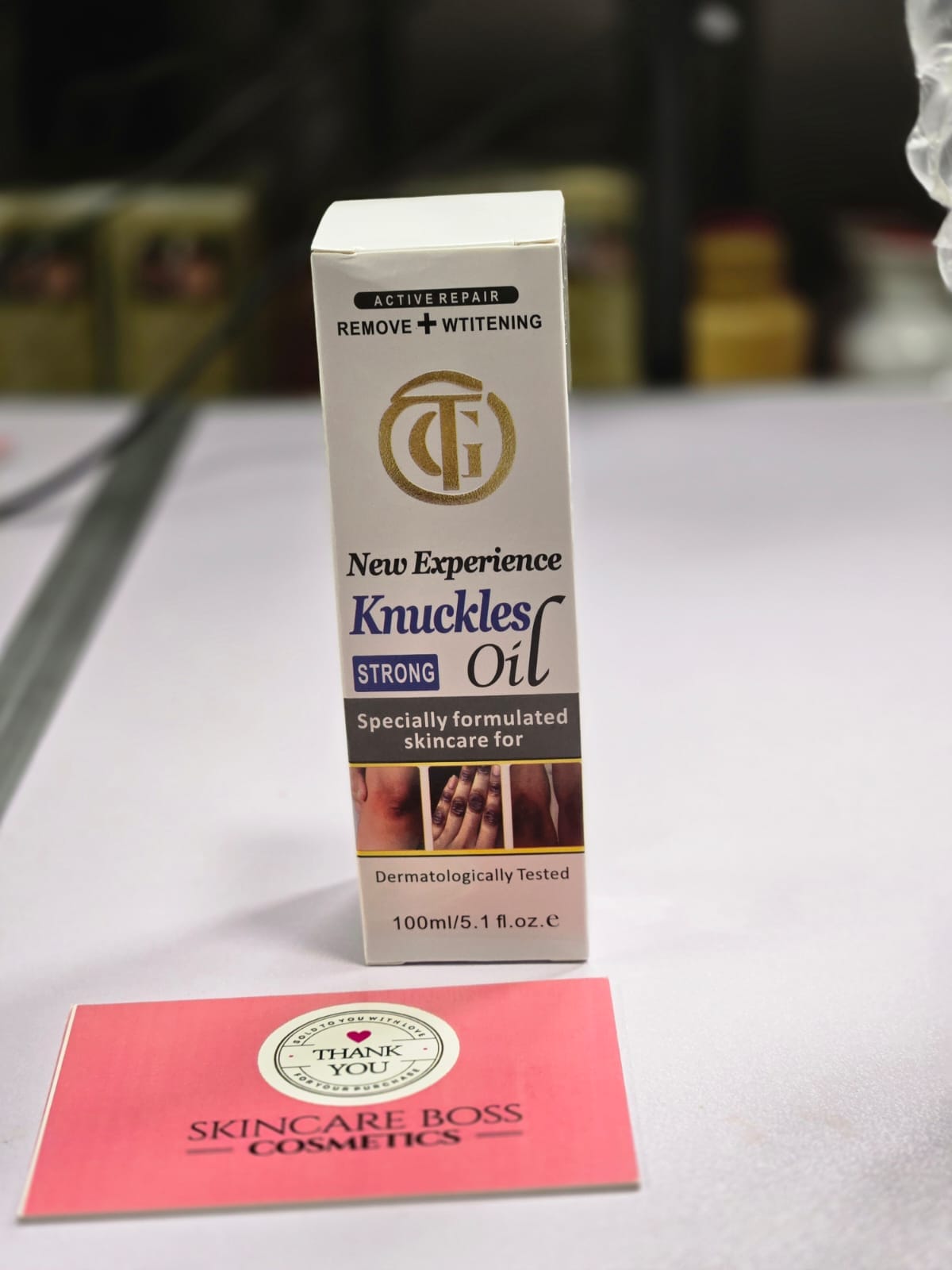 New Experience Strong Knuckles Oil - Professional Skincare Formula for Active Repair & Whitening - Dermatologically Tested 100ml