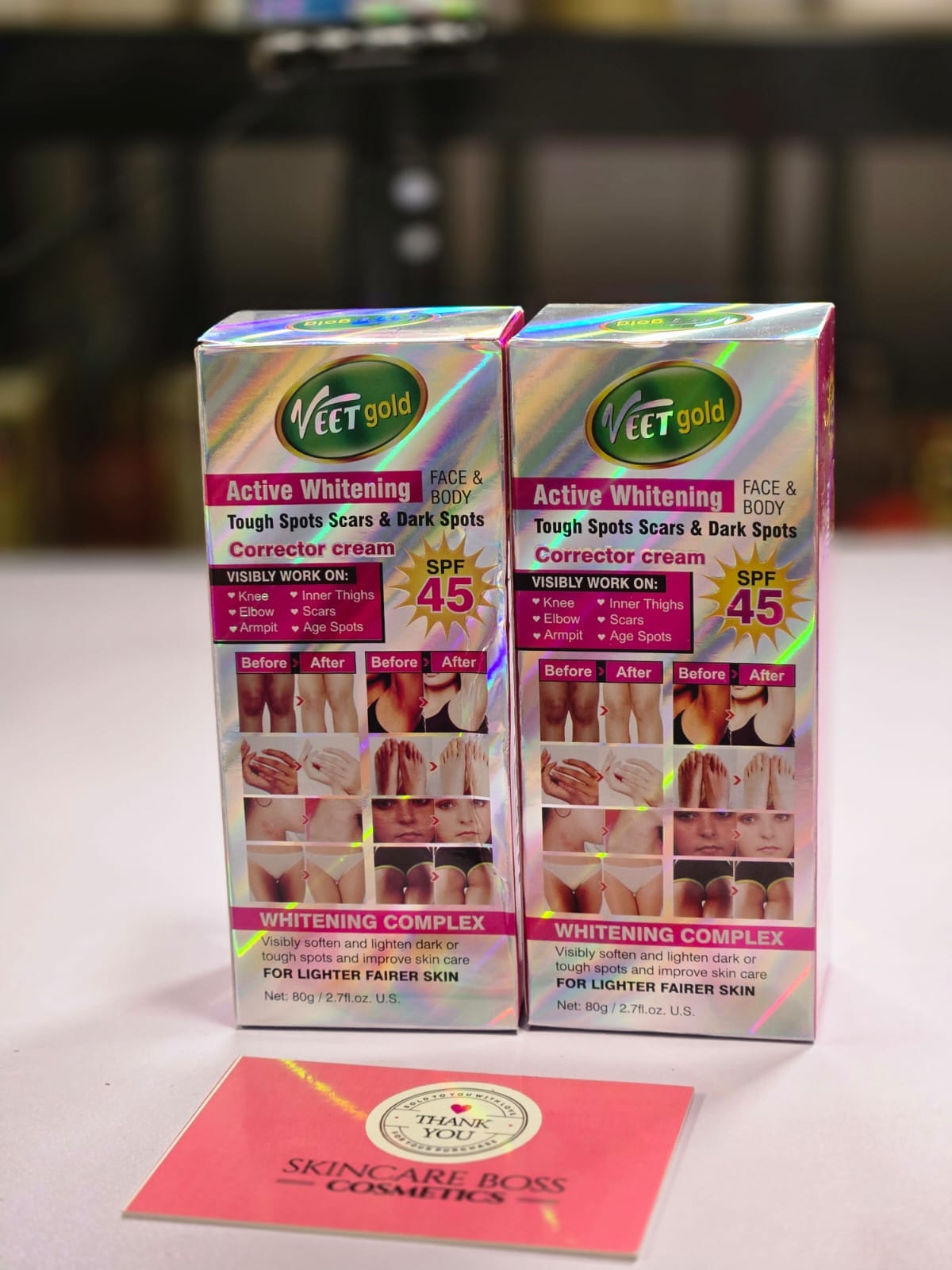 Veet gold tough spot and dark spots cream